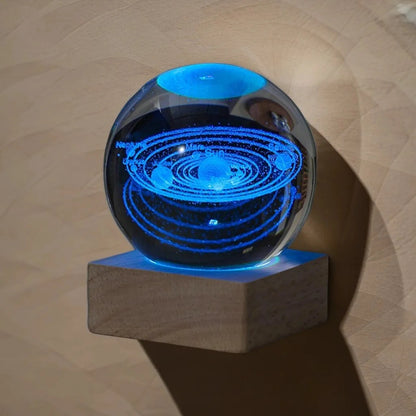 Solar Crystal Ball Night Lamp