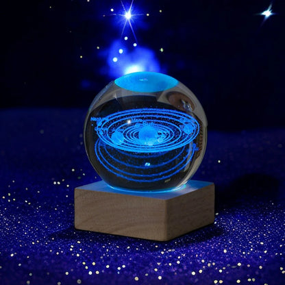 Solar Crystal Ball Night Lamp