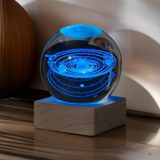 Solar Crystal Ball Night Lamp